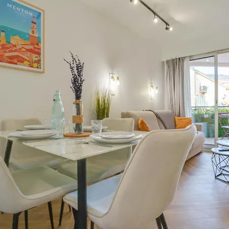 Les Rivages 301 - Bel Appartement Calme, Proche Plage Menton Exterior foto